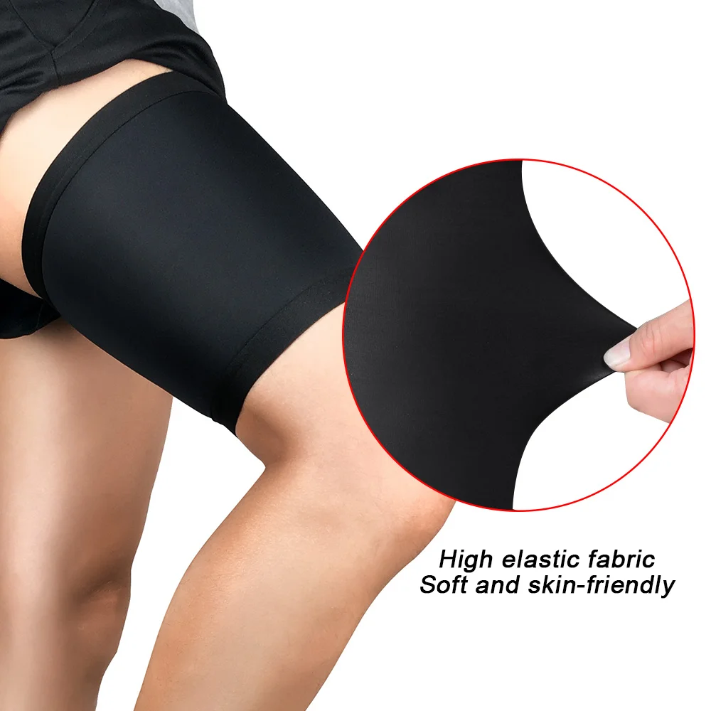 1Pcs Thigh Compression Sleeve Support Compression Recovery Thigh Sleeve,For Sore Hamstring,Quad Support.Great For All Sports