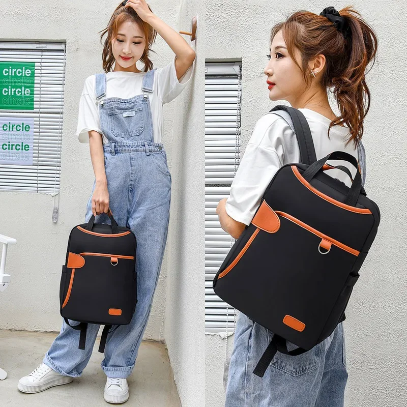 Mochila portátil à prova dwaterproof água para a escola das senhoras mochila multifuncional mochila de negócios do sexo feminino saco de estudante