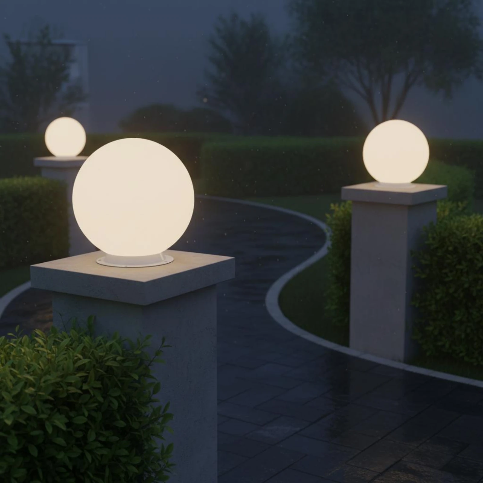 Lampe solaire pour poteau, lum - Outdoor Lighting Globes avis et prix