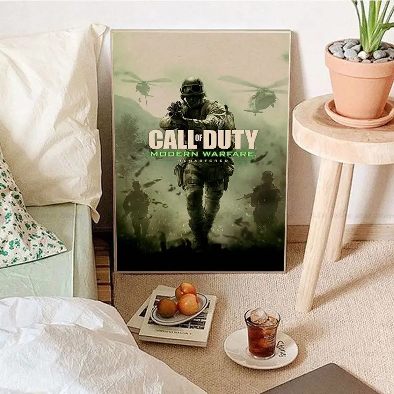 Call of Duty Classic Anime Poster Kraft Paper Prints and Posters Aesthetic Art Wall Painting