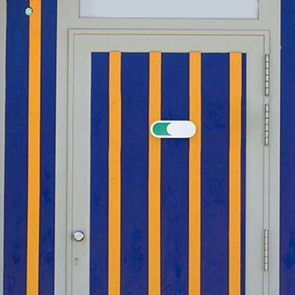 

4 Pcs ID Plate In/out Sliding Door Sign Vintage Use Available Privacy Signboard Bathroom