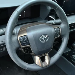 Car Steering Wheel Button Switch Decorative Sequins Cover Trim for Toyota 9th Camry Interior Accessories 2024 2025