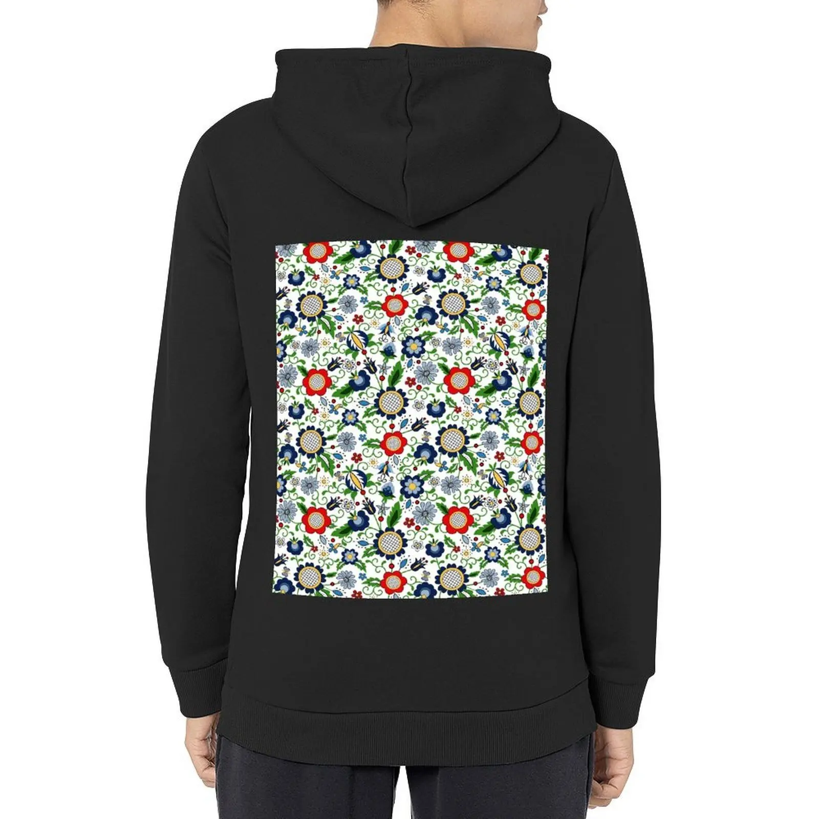Kashubian Folklor - beautiful pattern Hoodie japanese style autumn clothes men's clothes men's winter sweater big size hoodie
