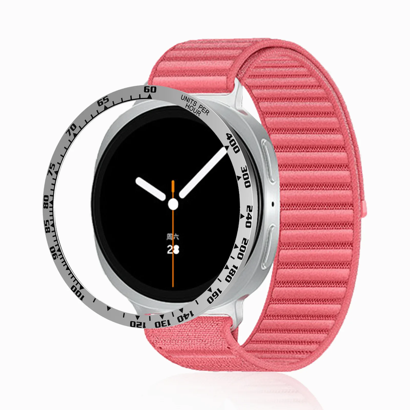 Funda con marco de estilo de anillo de bisel de Metal para Samsung Galaxy Watch 8, cubierta de 40MM y 44MM, carcasa con marco de anillo de protección antiarañazos