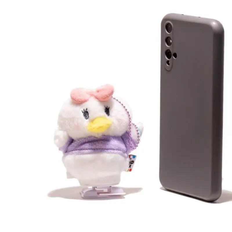 Porte-clés en peluche Disney Donald Duck Daisy Duck, 10Cm, ornements suspendus pour sac à dos, décoration de bureau dans le véhicule, cadeau d'anniversaire pour Couple