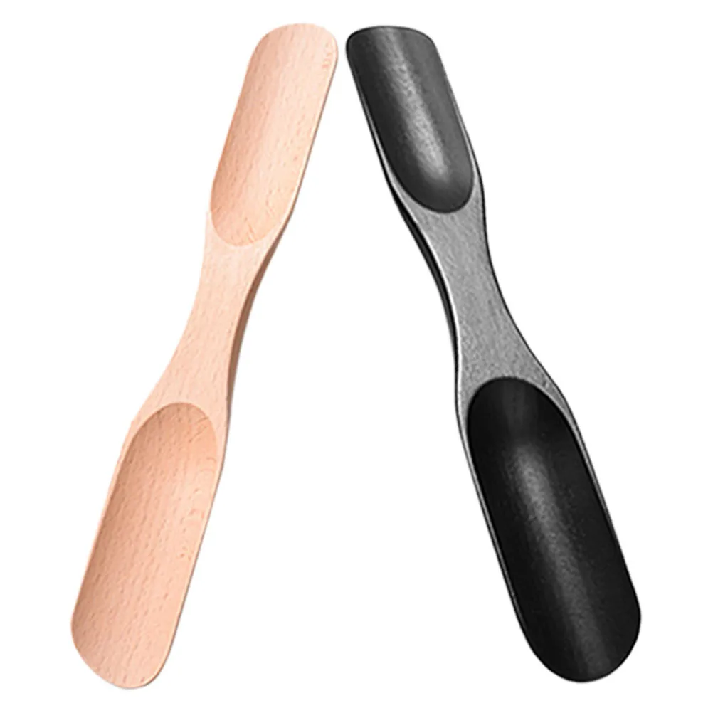 

2Pcs Wood Shoe Horn Double Head Shoe Lifting Tool Unisex Boot Shoehorn Portable Travel Shoes Horn for Seniors Shoehorn
