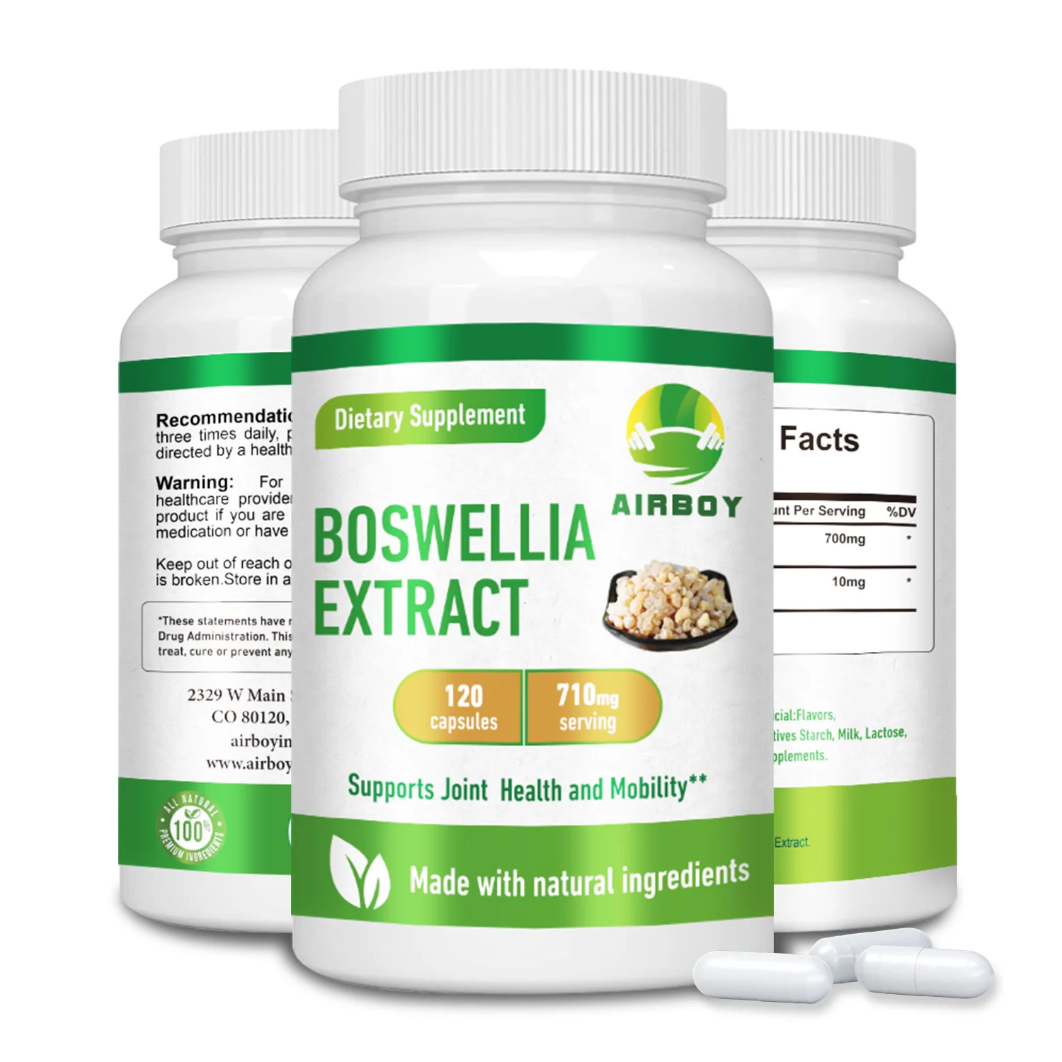 Boswellia Extract - Supports Joint Mobility and Maintains Normal Blood Circulation