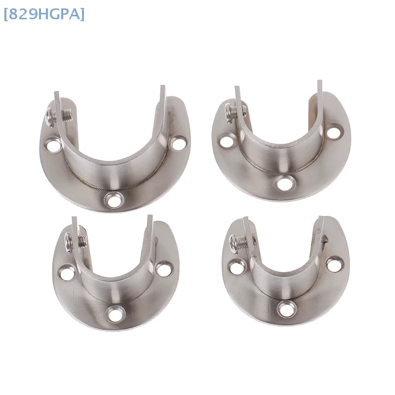 

1 Pc Stainless Steel Flange For Wardrobe Bracket Curtain Round Pipe Bracket Flange Furniture Towel Pipe Rack Fittings