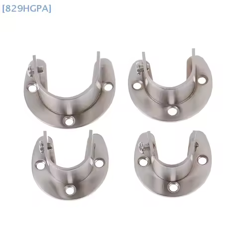 1 Pc Stainless Steel Flange For Wardrobe Bracket Curtain Round Pipe Bracket Flange Furniture Towel Pipe Rack Fittings