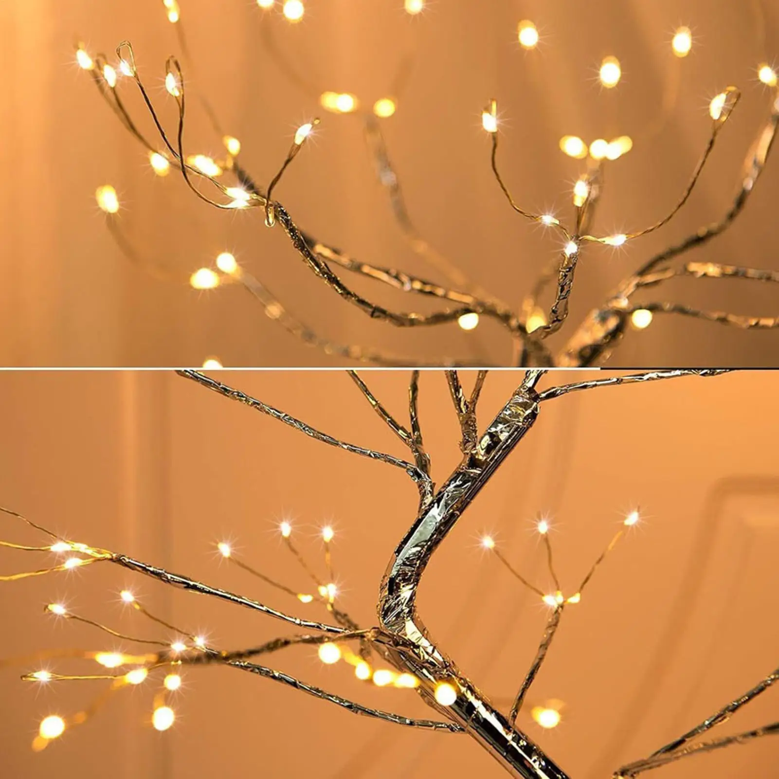 

Светильник для дерева бонсай, 20 дюймов, 108 светодиодов, многорежимный гибкий ночник «сделай сам», лампа для дерева бонсай для домашнего офиса, квартиры, кабинета, спальни