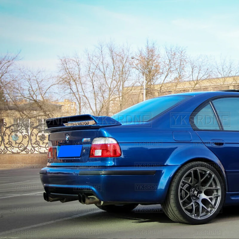 For 1997-2003 BMW 5 Series E39 Rear Trunk Lid Boot Car Spoiler Wings M5 GT Style Black Carbon Exterior Tuning Accessories