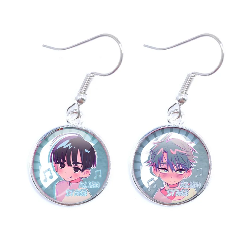 ALIEN STAGE Mizi Sua Till Ivan Hyuna Luka 16mm Earring Cartoon Pendant Accessories Couples Fans Gift