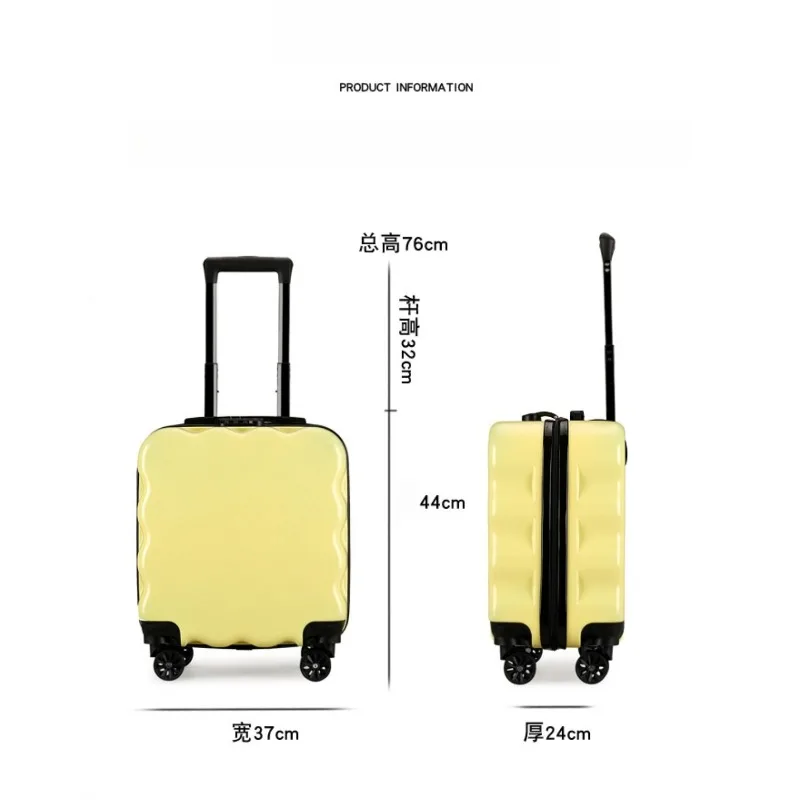 18-Zoll-Kinderkoffer mit leisem Griff, Cartoon-Mini-Koffer, tragbare Reisetasche für Kinder
