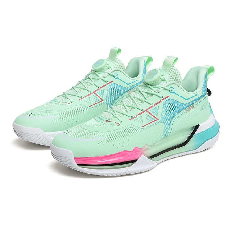 

Sports and leisure shoes, men's shoes, marathon oversized air cushioned shoes, fly woven all season rubber, wear-resistant, anti