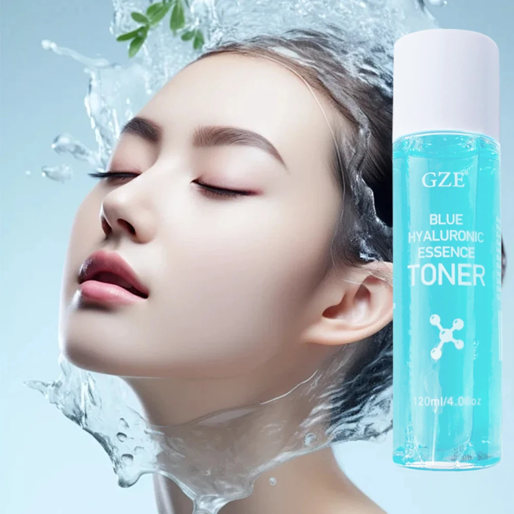 

GZE BLUE HYALURONIC ESSENCE TONER Plumping Ultra-Hydrating Youthful Radiant Skin Lightening Firming