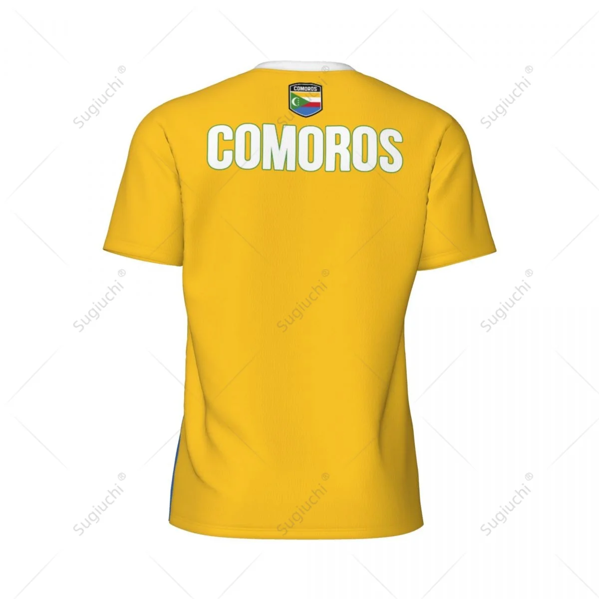 Sports Mesh T-shirt Comoros Flag For Running Bike Soccer Tennis Football Fitness Tees 3D Printed Custom