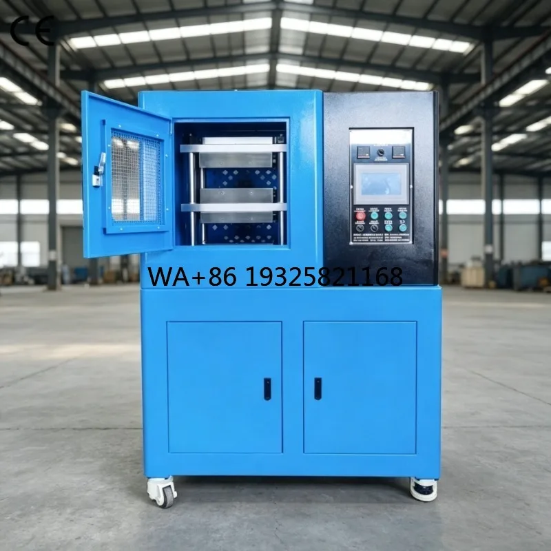50T Automatic Double Layer Platen Vulcanizing Press Double Deck Plate Vulcanizer Rubber Plastic Hot Press Molding Machine