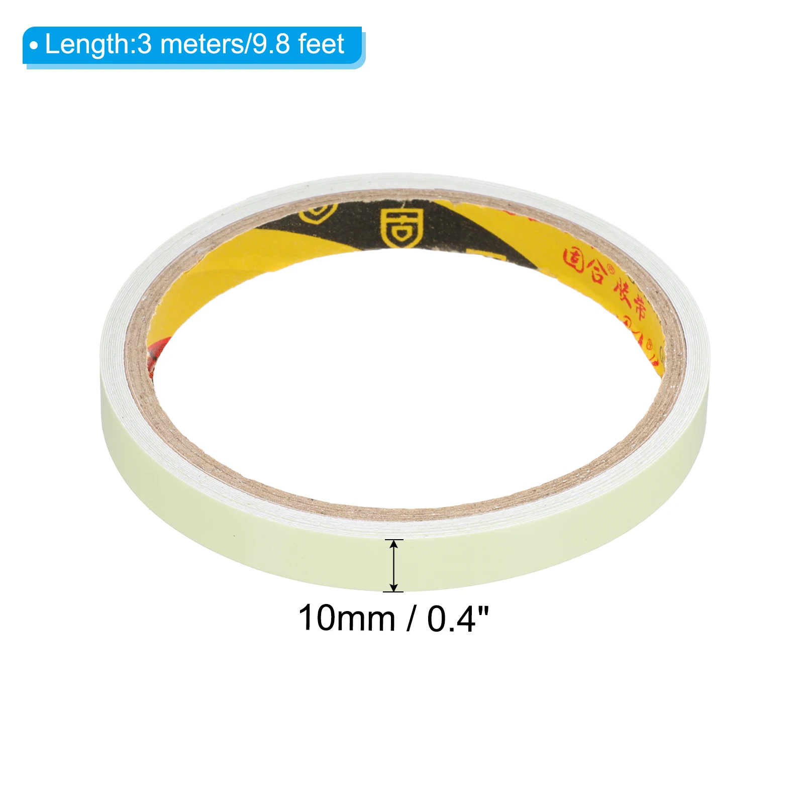 1Roll 3/5/10Meter Glow in the Dark Tape Fluorescent Adhesive Tape Luminous Reflective Tape Black Light Glow Tape for Party
