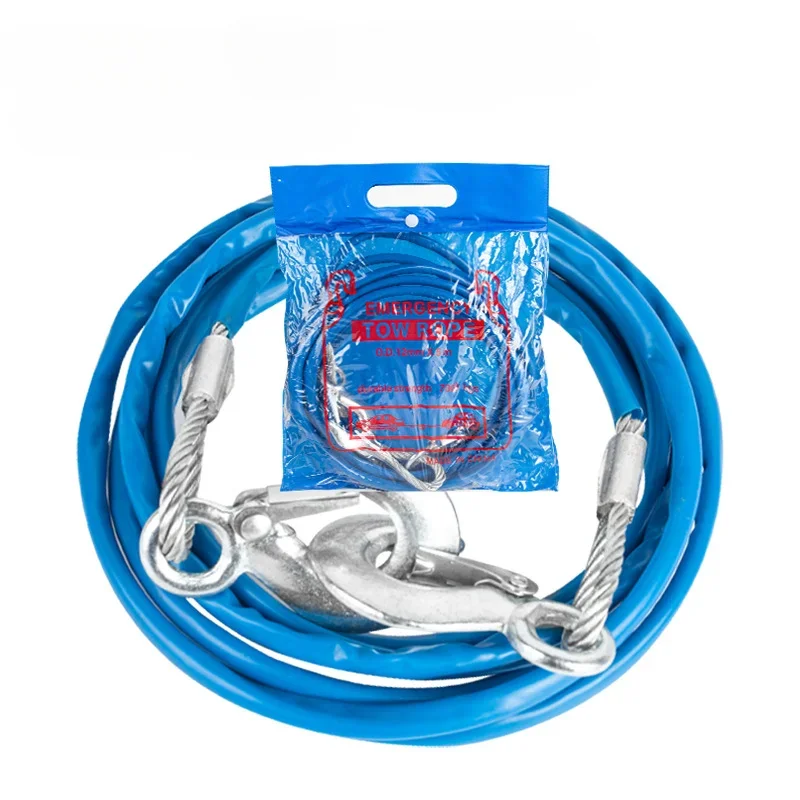 Wholesale of Emergency Supplies 5 * 12 Car Trailer Ropes 3-7 Tons Steel Wire Trailer Ropes/traction Ropes Car Trailer Ropes