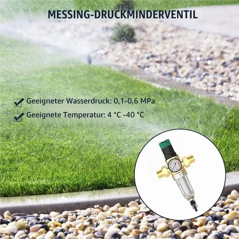 My Home Pressure Regulator Water, DN32 1 Inch Pressure Relief Valve Water Pressure Regulator, Thickened Pressure Regulator Water