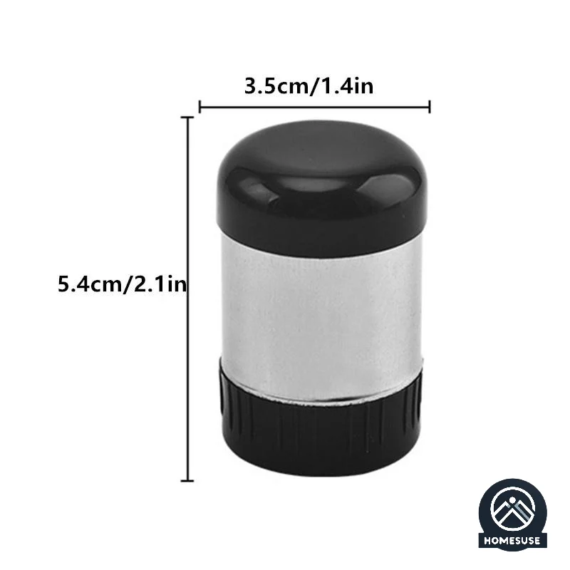 Stainless Steel 5-hole Salt Shaker Portable Mini Seasoning Bottle With Dust Cover Small Pepper Bottle Condiment Jar Kitchen Tool