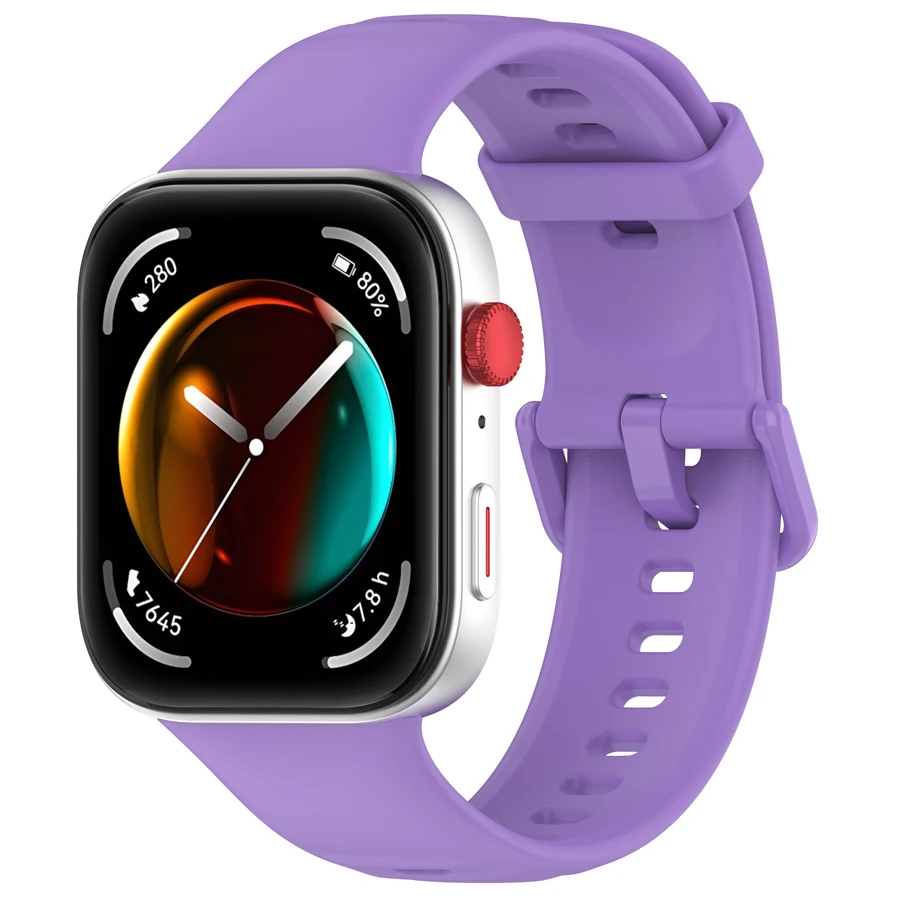 Zachte siliconen band voor Huawei Watch Fit 3 4 5/4 5 Pro Comfortabele band Vervangbare armband voor Huawei Watch Fit 4 5 Pro