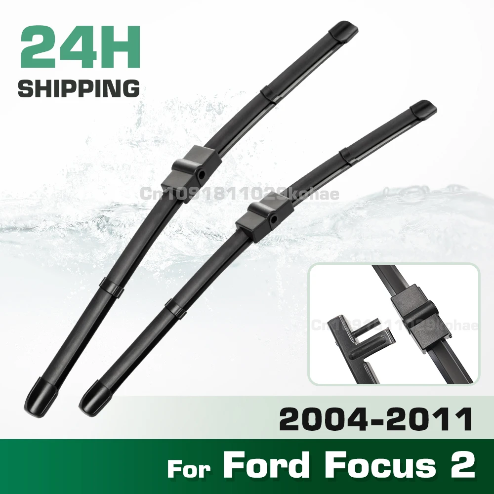 GREATROAD Wiper LHD&RHD Front Wiper Blades Set For Ford Focus 2 2004 - 2011 Windshield Windscreen Window Brush 26