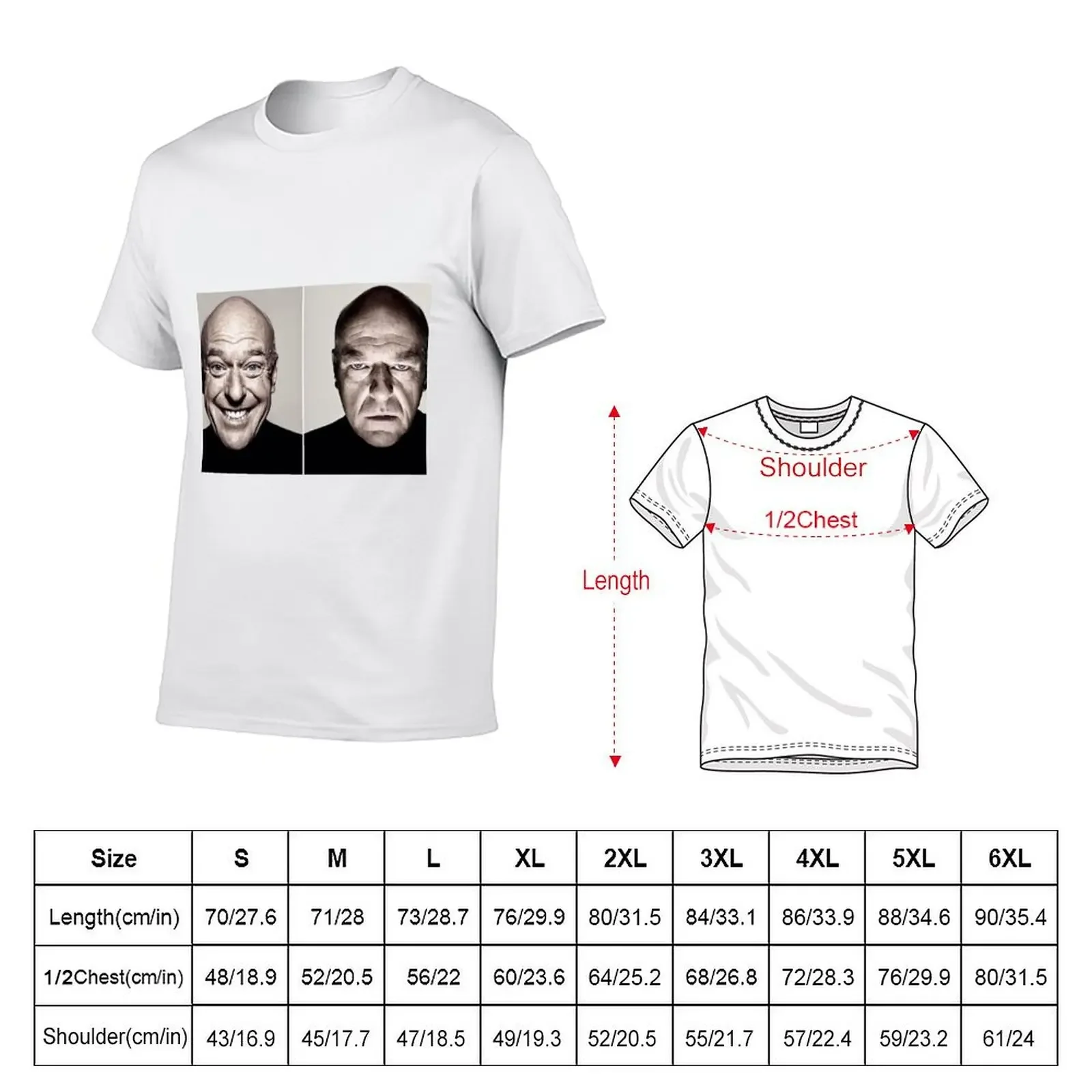 HD Dean Norris Reaction / Hank Shrader Breaking Bad Meme T-Shirt Short sleeve tee kawaii clothes tees Men's t shirts