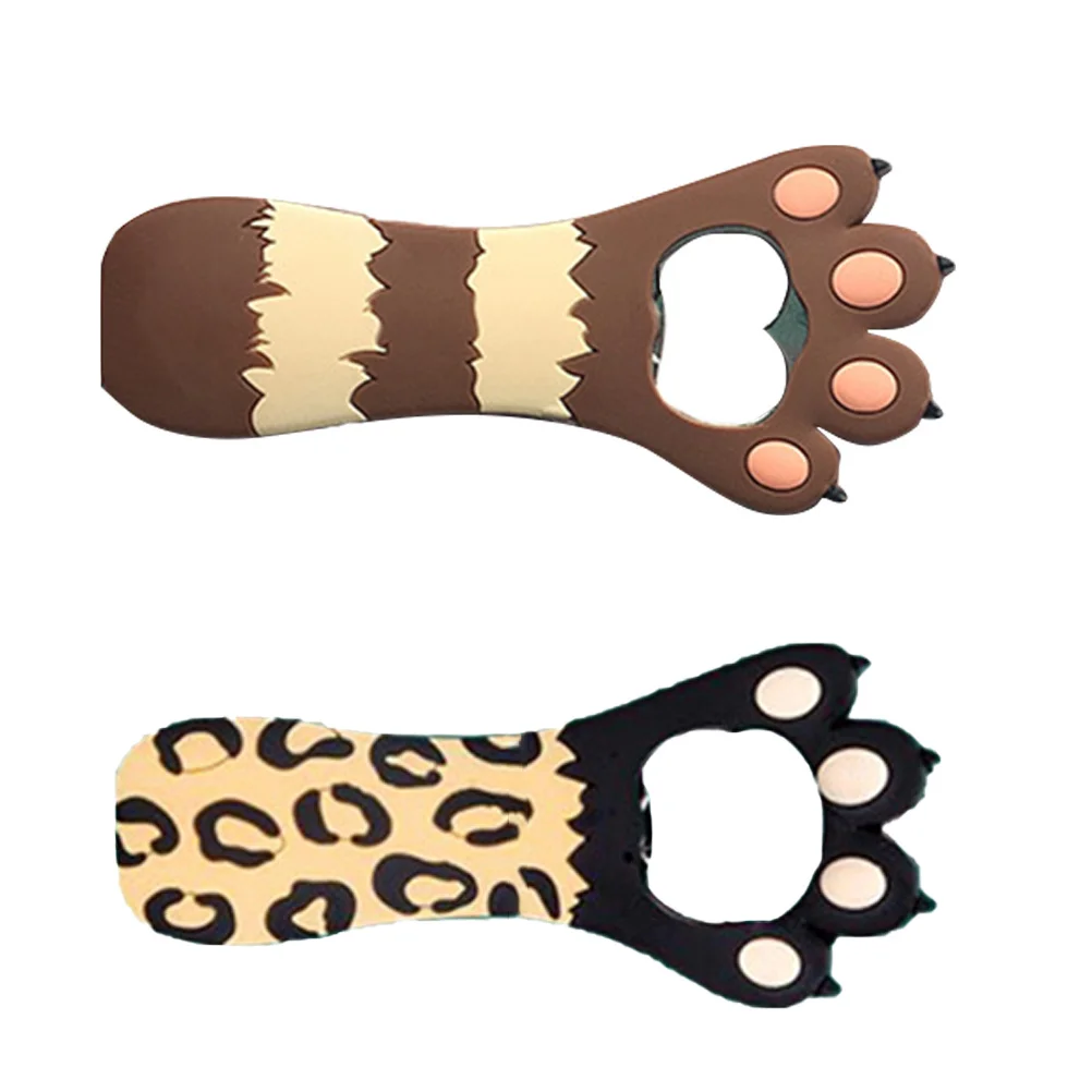 

2pcs Silicone Bottle Opener Shape Creative Lid Lifter For Home Bar Party Wine Beer Tool Kitchen Bar Accessory