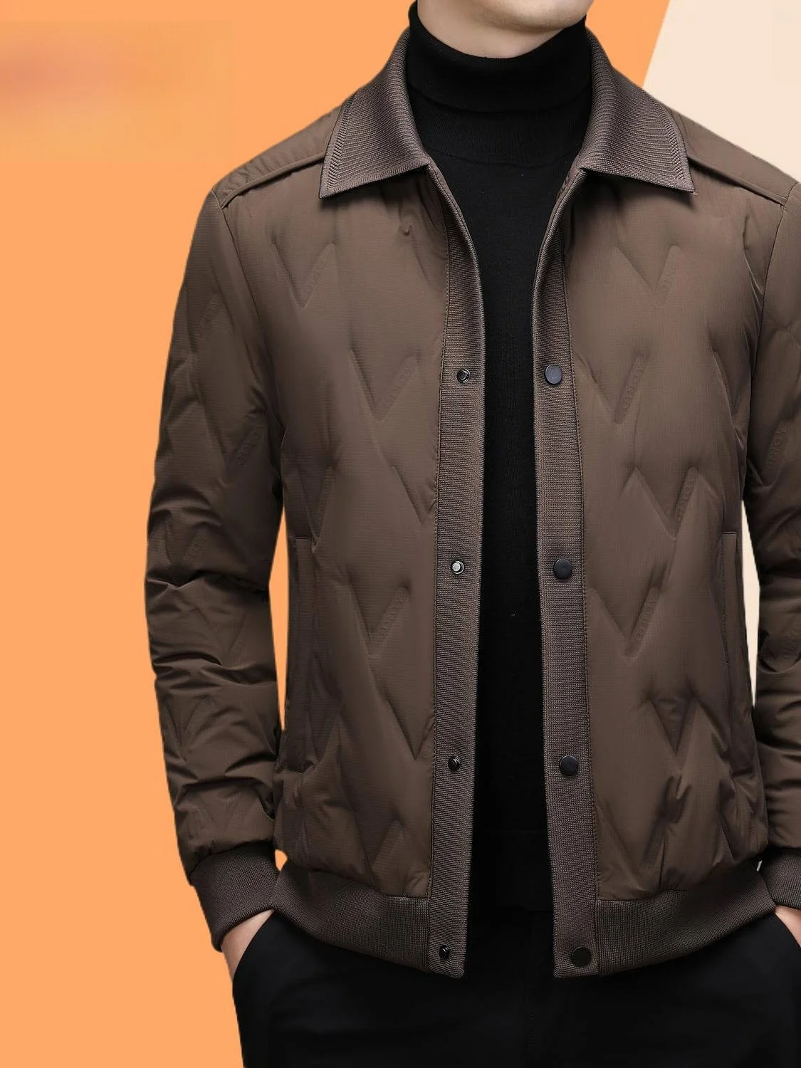 

Зимняя мужская короткая куртка из утиного пуха, легкая, утепленная, морозостойкая, повседневный стиль, из полиэфирного волокна, мягкая и комфортная