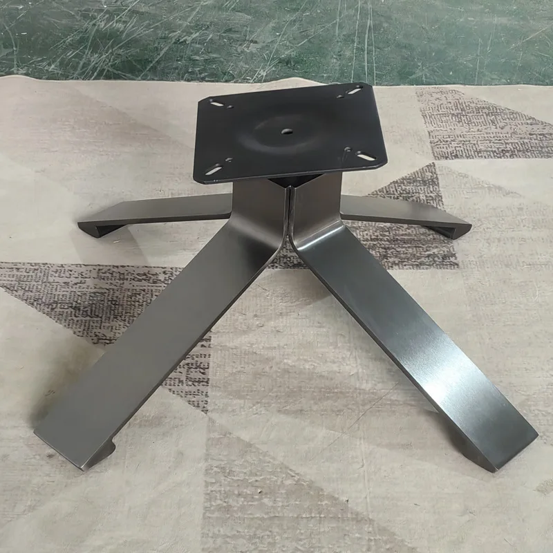 

minimalist leisure chair feet solid stainless steel brushed feet rotatable single sofa chair four-star fe