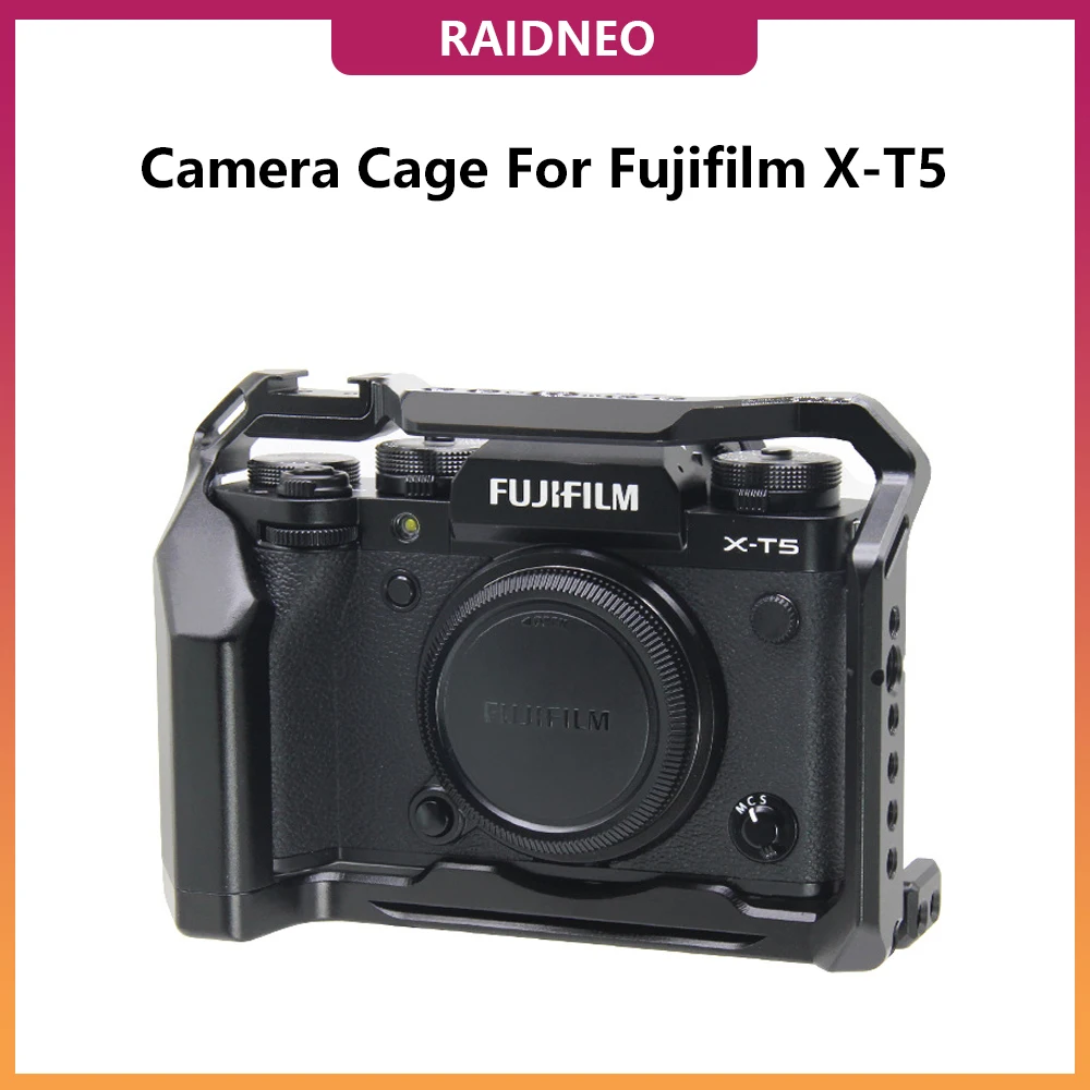 

Клетка для камеры XT5 для Fujifilm X-T5 DSLR быстросъемная L-образная пластина удлинительная рамка стабилизатор с холодным башмаком деревянная рукоятка
