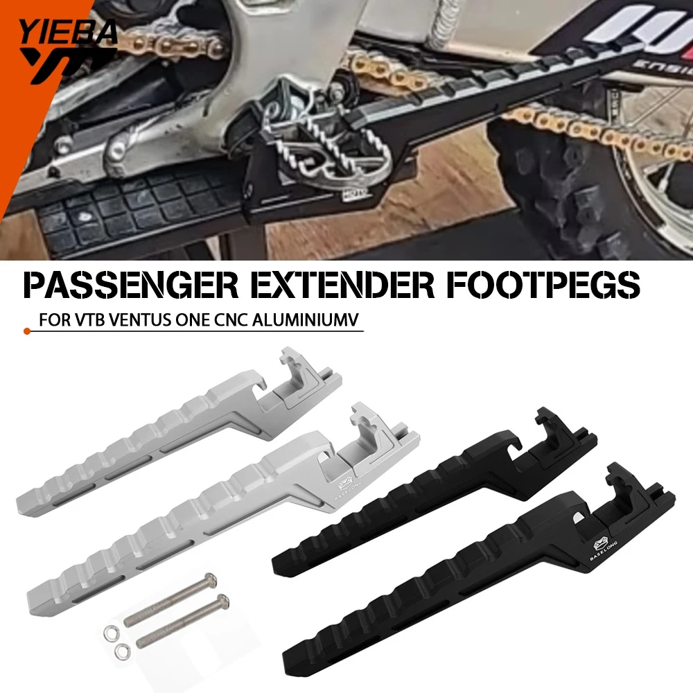 Foot Pegs Motocross Dirt Bike Off-Road For VTB VENTUS ONE CNC Aluminium Motorcycle Passenger Footpegs Extensions Accessories