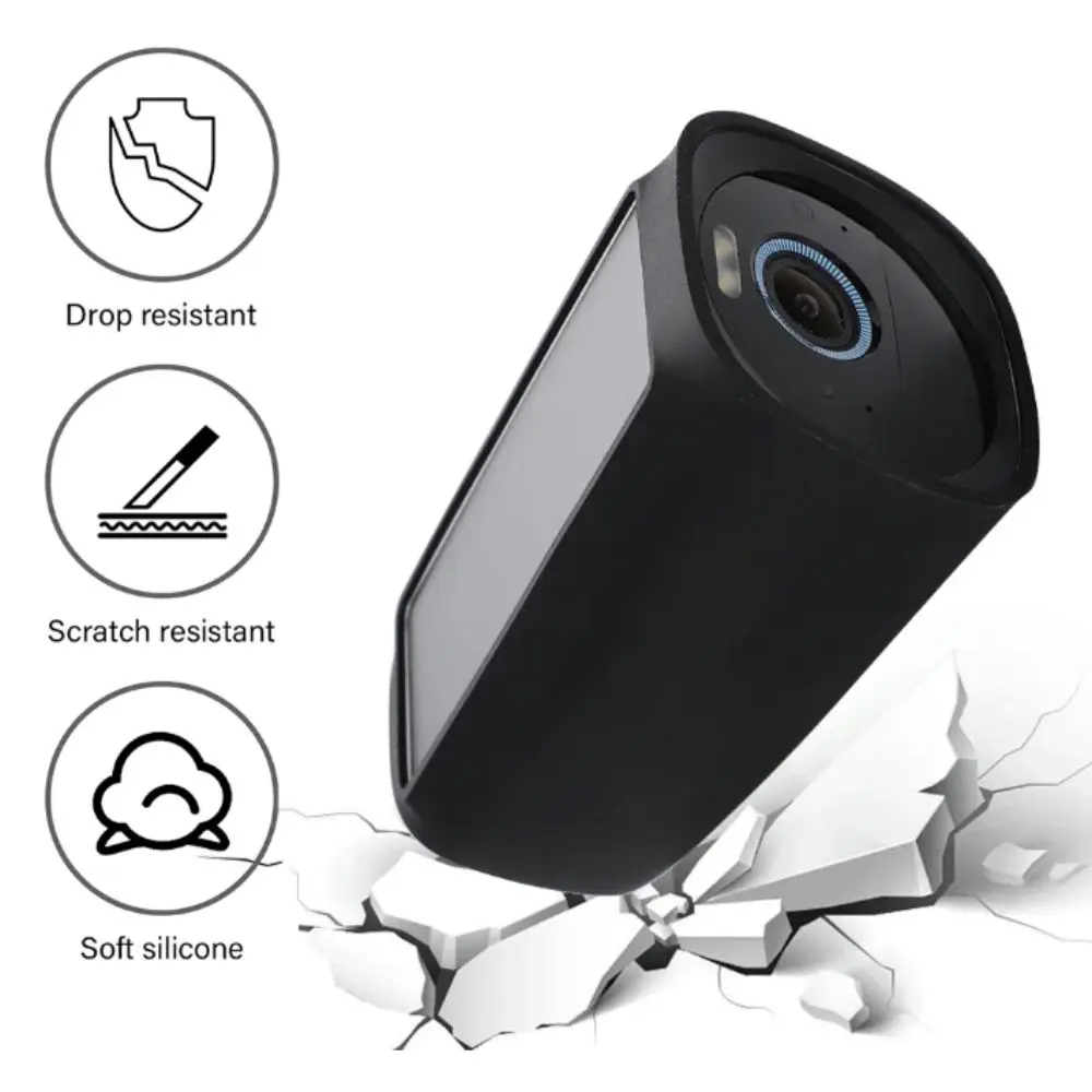 Waterproof Silicone Case Lightweight Soft Protective Cover Durable Anti-Scratch Protective for Eufy Security S330