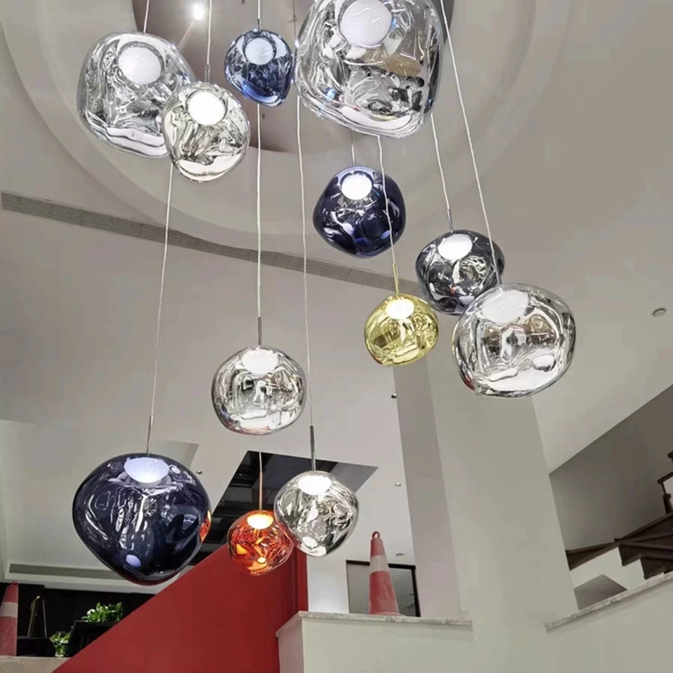 

Nordic LED PVC Pendant Lights Lava Pendant Lamp for Living Dining Room Home Decor Hanging Lamp Kitchen Fixtures Light luminaries