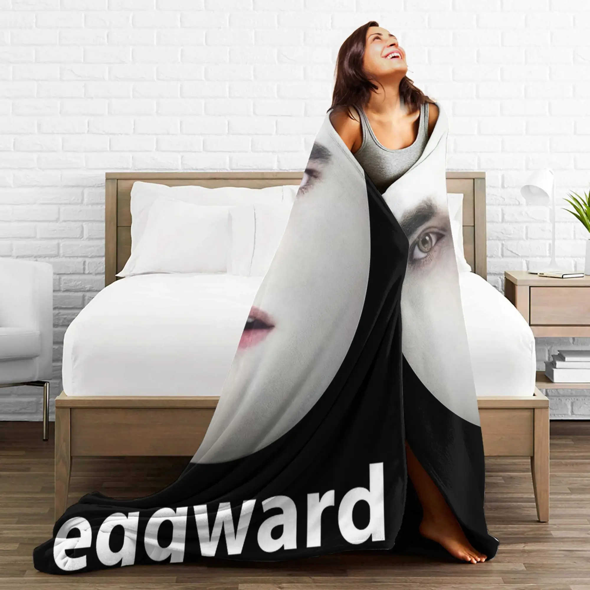 مضحك إدوارد كولين بطانية سوبر لينة الجدة أفخم رمي بطانية لغرفة النوم التخييم الفانيلا المفرش غطاء السرير