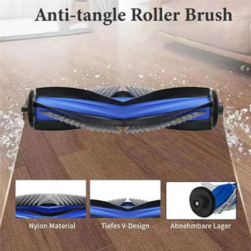 【Berserk】17 шт. для Ecovacs X8 Pro Omni робот-пылесос, основная боковая щетка, швабра, фильтр, мешки для пыли, сверхпрочные аксессуары