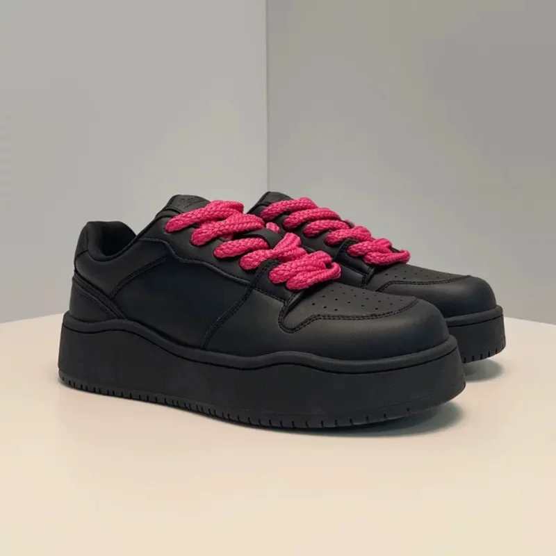 Streetwear Platform Skateboard Shoes For Men Women Casual Sneakers Outdoor Men's Skate Shoes Anti-slip Height Increasing Shoes