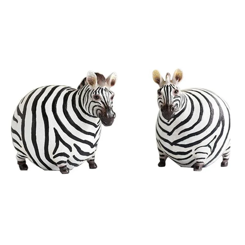 African Fat Zebra Figurine – Miniature Zebra Animal Toys for Kids 3-Years-Old & Up