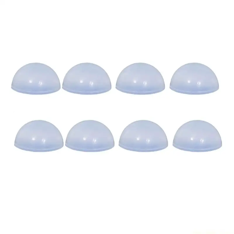 F62C Pack Of 8Pcs Half Round Rubber Foot Cushion For Speakers And Furniture Stability