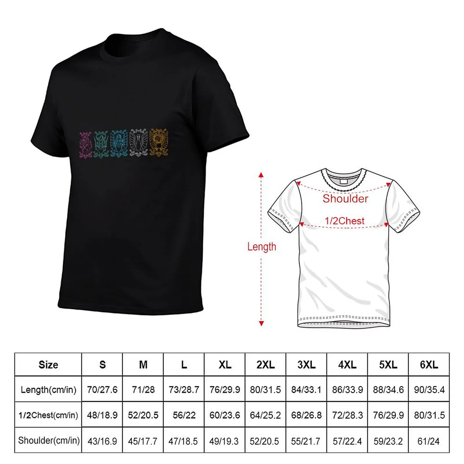 Saint Seiya - Bronze cloth T-Shirt Big Size Short Sleeve Tee for Men
