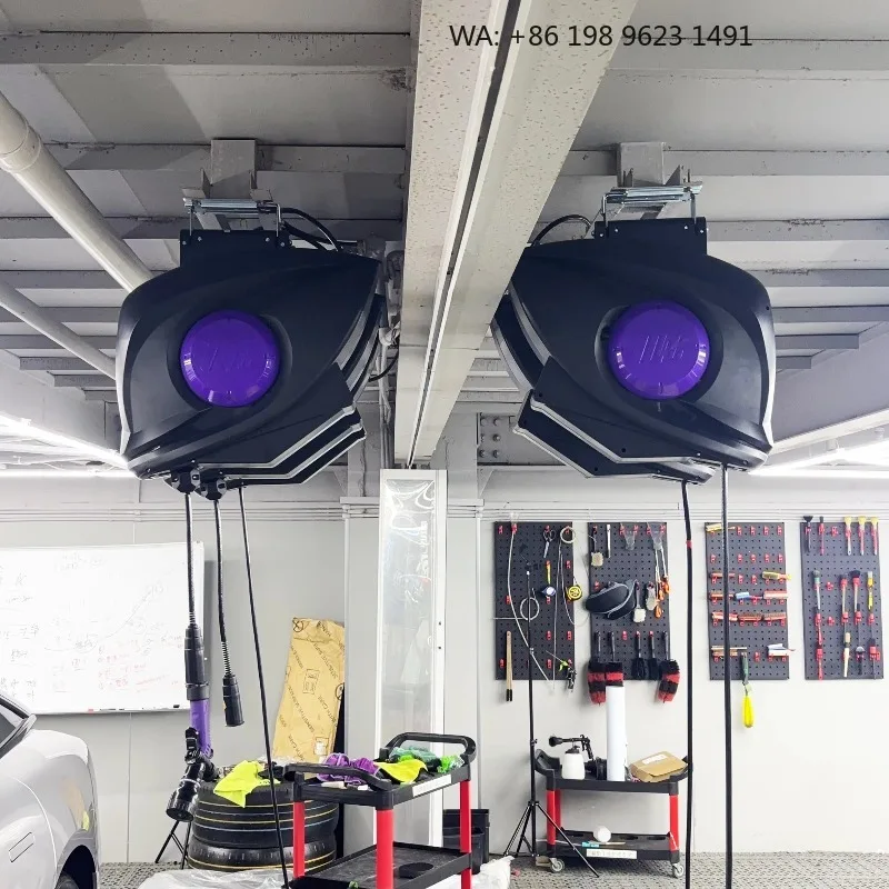 Retractable Hose Reel | Ceiling-Mounted Modern 3-in-1 Auto Detailing & Car Wash Hose Reel