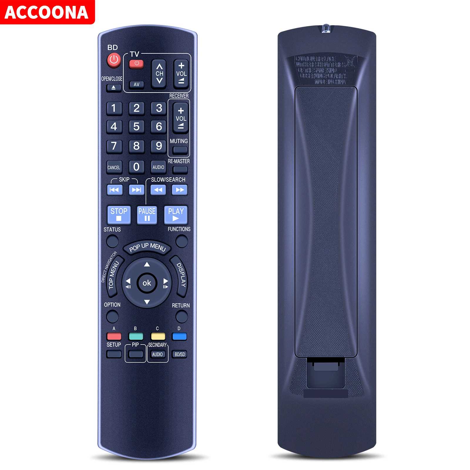 Remote Control For Panasonic DMP-BD70 N2QAYB000185 N2QAYB000378 DMP-BD60 DMP-BD601 DMP-BD601K DMP-BD605 Blu-ray Disc DVD Player