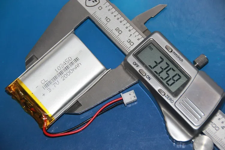 Pudín pequeño con batería de polímero de litio de 3,7 V 103450   Navegador GPS baterías recargables 2000mAh venta al por mayor recargable Li-ion Cel