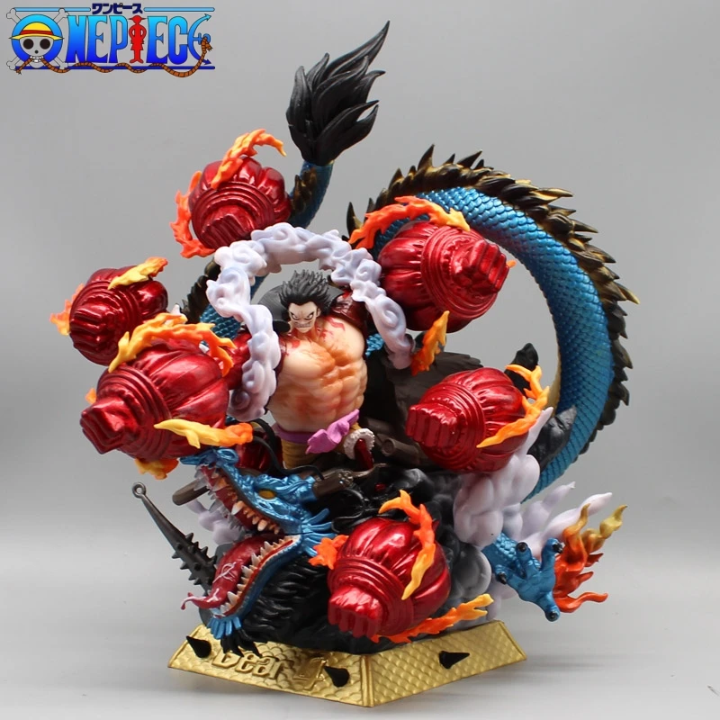 

One Piece Collection Figures Th Sky Painting Fourth Gear Luffy Ape King Crow Cannon Vs Kaido Gk Statue Model Ornament Toy Gift