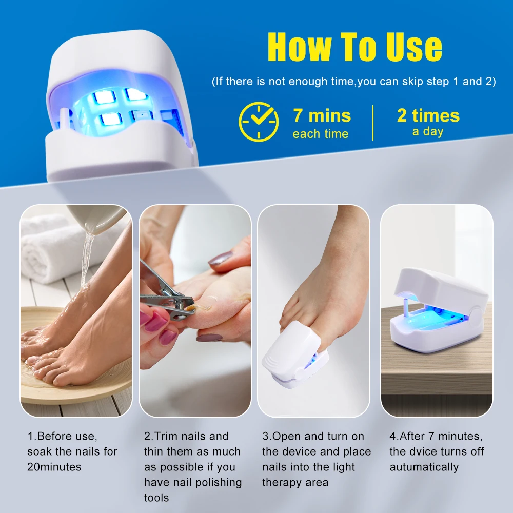 Nail Fungus Laser Treatment Device Repair Toenail Fingernail Fungus Treat Onychomycosis Therapy Cure Machine Effectively Remove