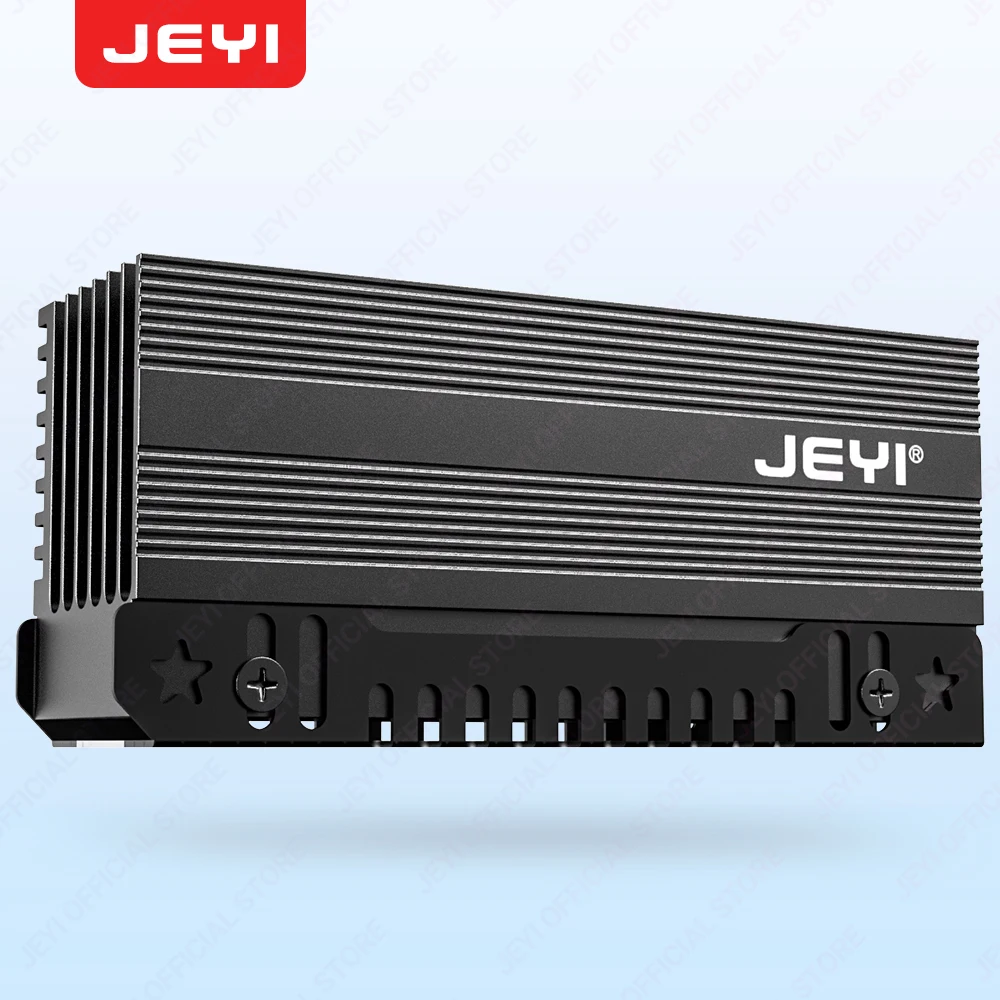 JEYI M.2 2280 SSD radiator, NVMe NGFF ciężki aluminiowy radiator konwekcyjny, pasywna chłodnica z płetwami, 35 ℃ zmniejsza Max