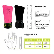 Rubber Gymnastics Grips Crazy Fox New Generation for Weightlifting Hand Grip Heavy Powerlifting Deadlifts Rows Pull Ups Sports 4