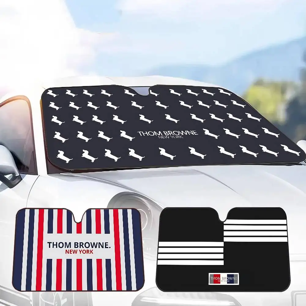 

Солнцезащитный козырек для лобового стекла автомобиля T-Thom B-Brown, складной, для защиты от УФ-лучей, аксессуар для автомобиля