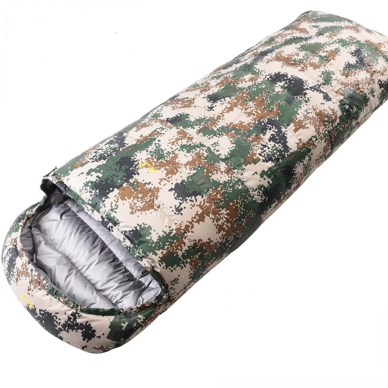 Desert & Digital Camouflage Duck Down Envelope Sleeping Bag Outdoor Adult Camping Lunch Moisture Proof 3Seasons спальный мешок